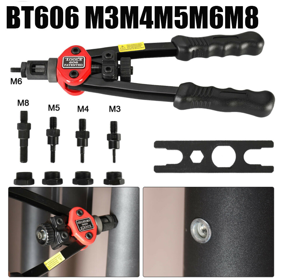Nietmutternzange Gewindenieten Zange Set 160-Nietmuttern M3-M12 Nietmutternzange Nietmutternzange Gewindenieten Zange Set 160-Nietmuttern M3-M12 Nietmutternzange
