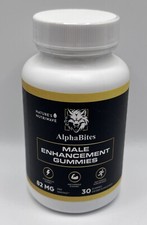 AlphaBites Alpha Bites Male Enhancement Growth, Virility, 30 Gummies.EXP : 9/26