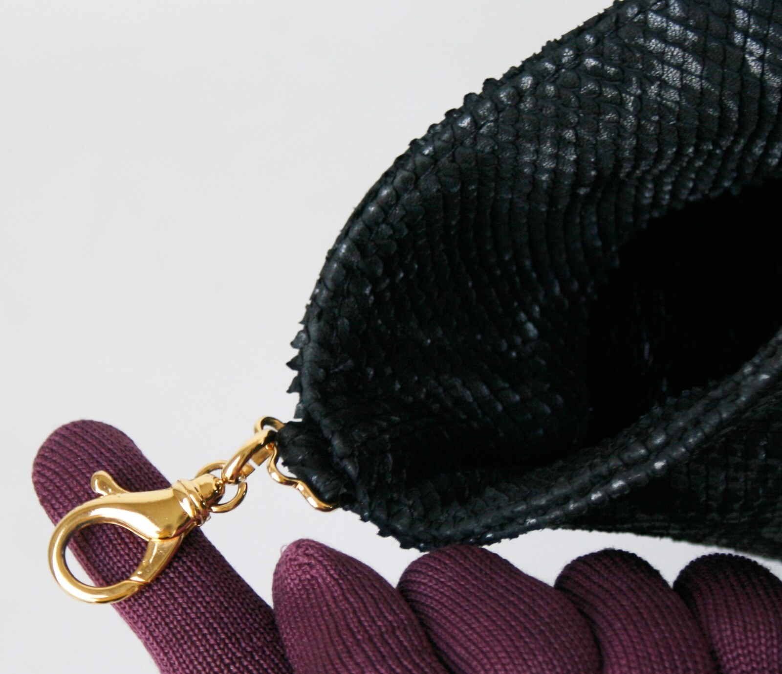 Gianni Versace Medusa Python Embossed Leather Lar… - image 7