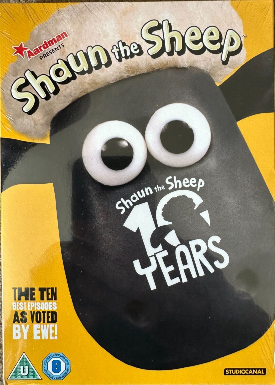Shaun The Sheep 10 Years - Region 2 DVD - New & Sealed