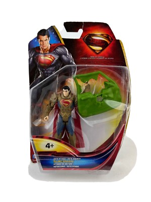 Mattel Superman Auto Attack Superman 4'' Actionfigur Neu