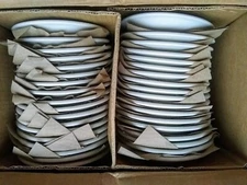 Box of 36 Homer Laughlin China, White Restaurant, Appetizer/Dessert 6 1/2" Plate