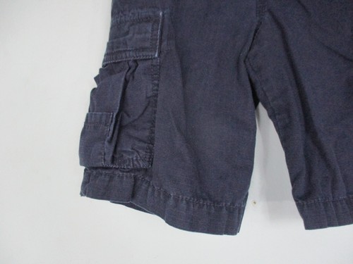 Chaps Boy's Size 8 100% Cotton Solid Navy Blue Cargo Shorts - Picture 6 of 12