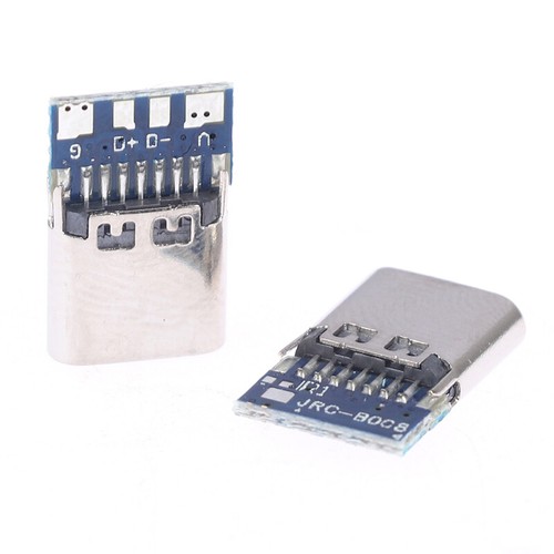 10pcs USB 3.1 Type C Connector 14 Pin Female Socket receptacle Through Holes ^❤ - Zdjęcie 6 z 10