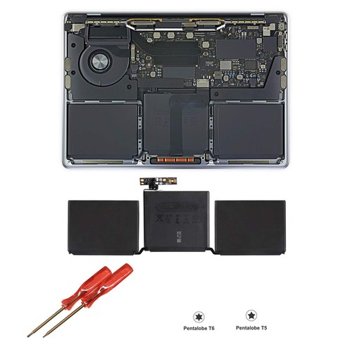 Batterie A1713 pour MacBook Pro 13" Deux Thunderbolt A1708 fin 2016 mi 2017 année - Photo 4/4