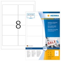 Herma 10308 AblöSbare Etiketten A4 96X63,5 Mm Weiß Movables/AblöSbar Papier Matt