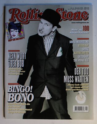 German Rolling Stone #73 November 2000 Bono / U2 Johnny Cash Queens Of TSA
