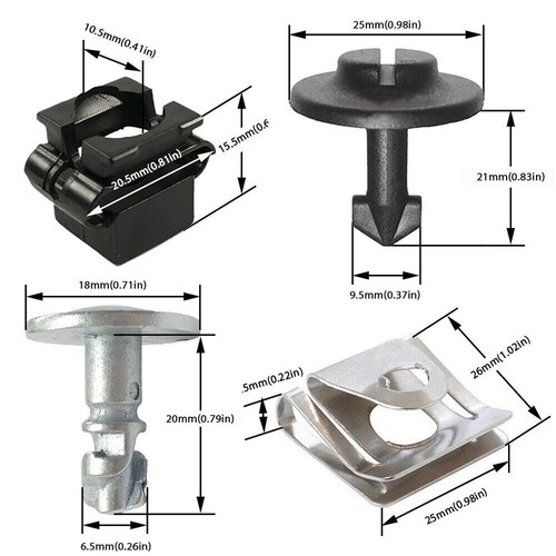 20x Unterfahrschutz Getriebeschutz Einbausatz Schrauben Fit für Audi A4 A6 A8 - Picture 6 of 8