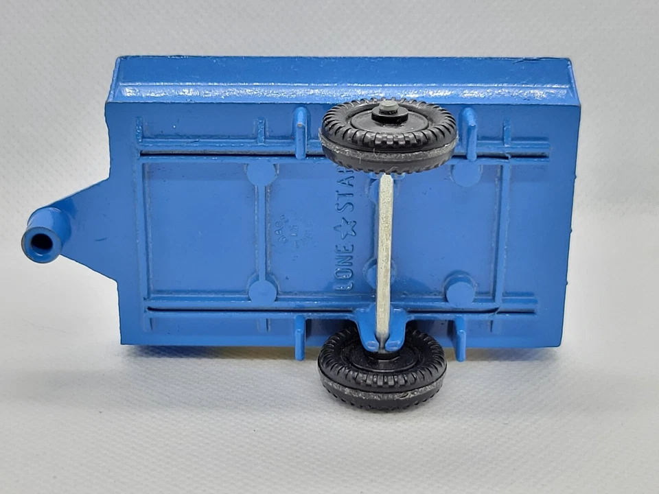Remolque Lone Star Farm Estates juguete agricultura modelo diecast vintage azul Foto 4 de 4
