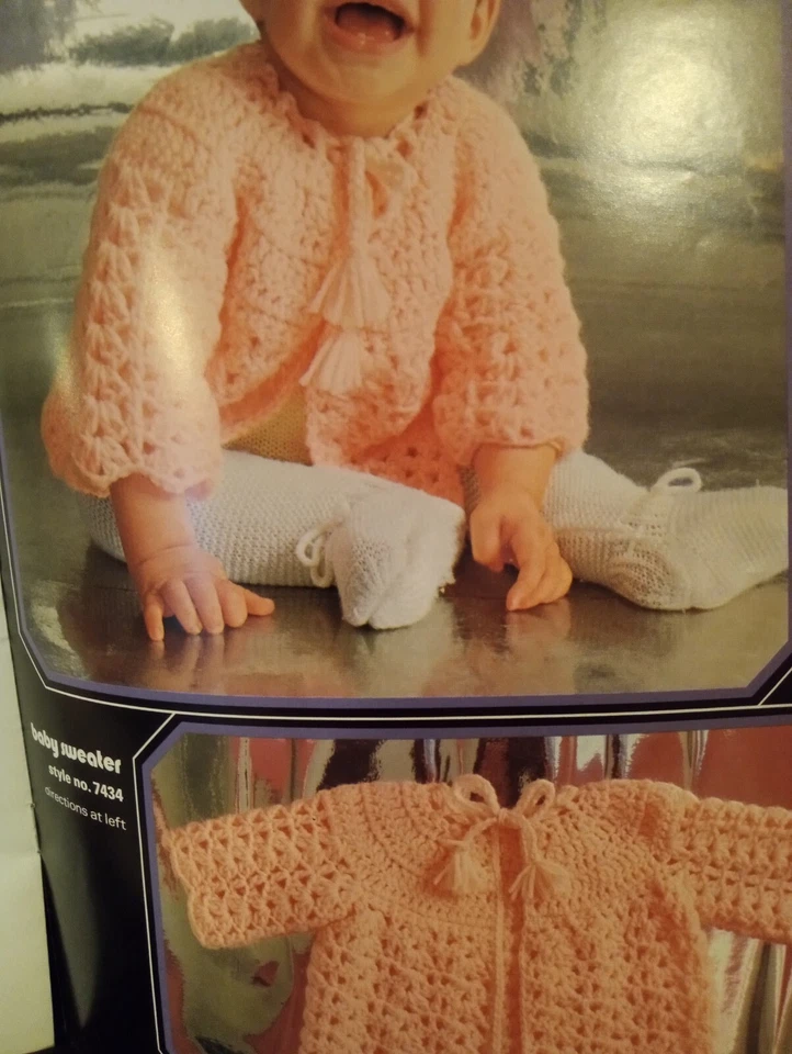 Vintage Crochet Pattern Booklet Crochet Sweater Patterns Shawl - Image 2 of 4