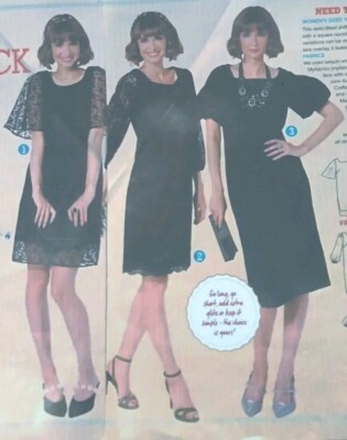 princess polly baby blue dress Little Black Dress Sewing Pattern: Knit Fabric, Boat Neck (PDF Pattern) main image 1