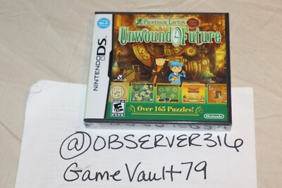 Professor Layton and the Unwound Future (Nintendo DS, 2010) NEW SEALED