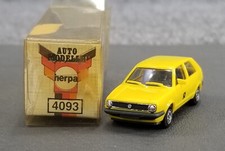 HERPA HO 1:87 VW GOLF VOLKWAGEN W/BOX MADE IN GERMANY YELLOW