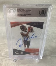 Darnell Mooney Falcons 2020 Clear Vision RC Autographed Card Beckett Slabbed COA