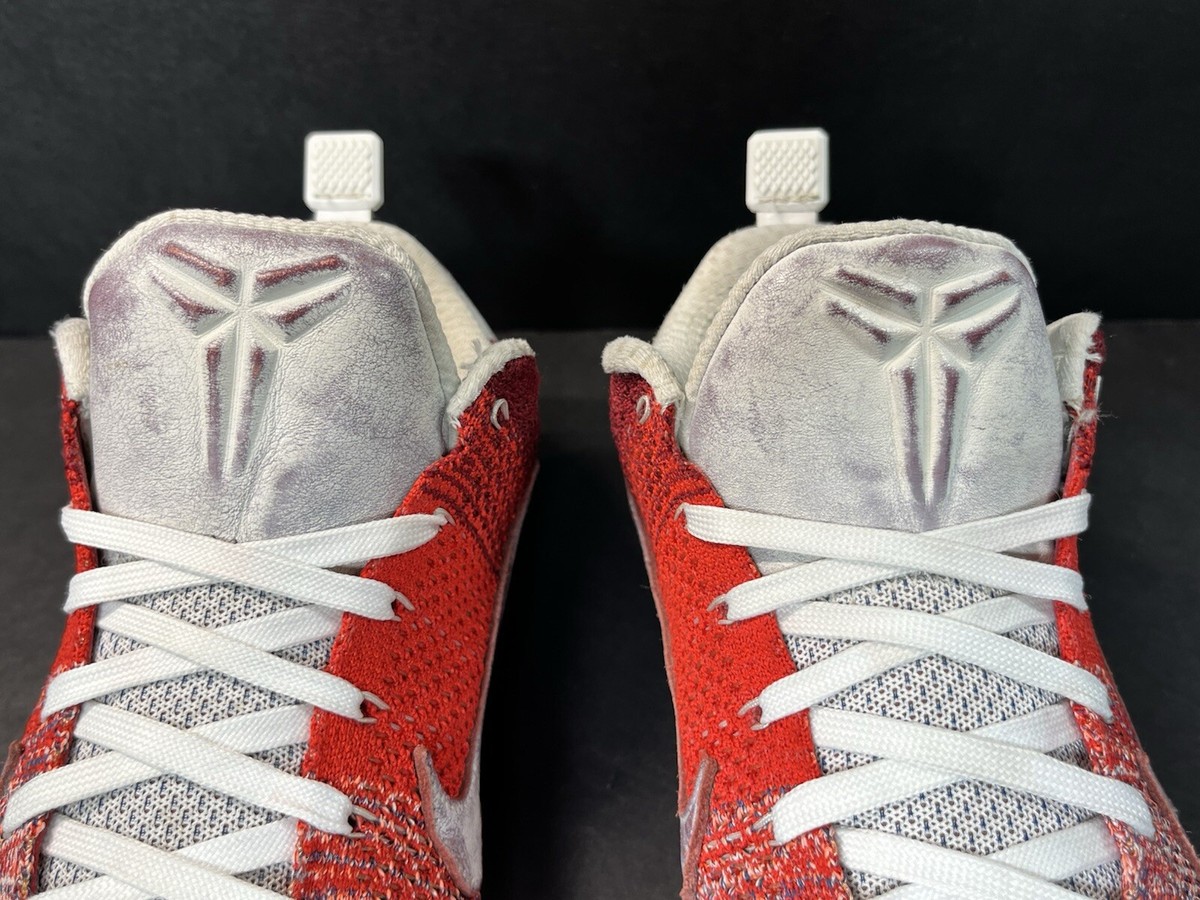 Nike Kobe 11 Elite Low 4KB University Red Flyknit 824463-606 Men\'s Size 9 Nike Kobe 11 Elite Low 4KB Red Horse Flyknit Basketball  main image 3