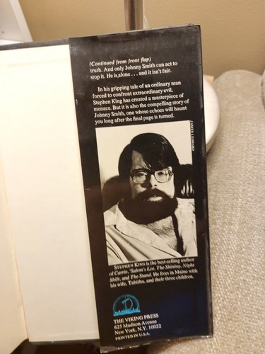The Dead Zone by Stephen King 1979 TRUE 1st Edition 4th Printing HB DJ VGC!! - Picture 11 of 12