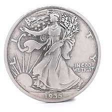Half Dollar Walking Liberty Replica Concho 11372-03 by Stecksstore