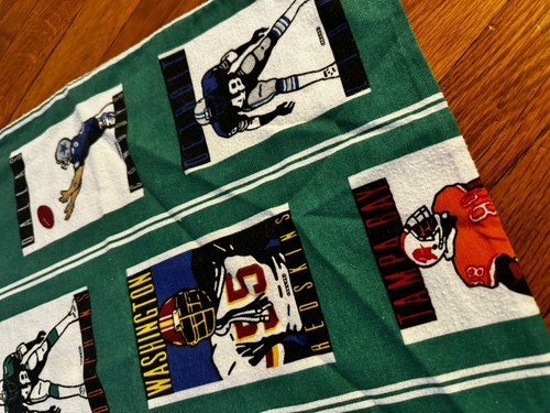 Vintage NFL Teams Pillowcase 31x19 Falcons Giants Bears Browns MORE 1989 80s - Picture 2 of 11