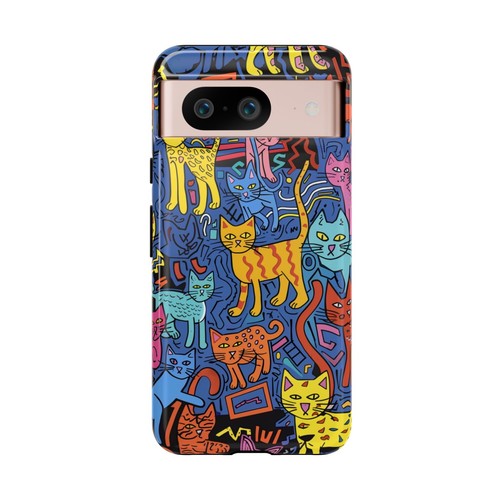 Cat Abstract Art Illustration Phone Case for iPhone, Samsung Galaxy, Pixel - 第 171/175 張圖片