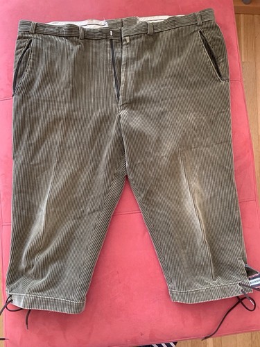 Knee high trousers, hiking trousers, corduroy, retro/vintage 80s/90s no size