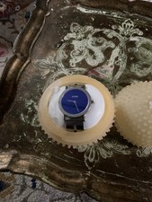 Storm London Blue Dial Watch Stainless Steel + Original Case & Links