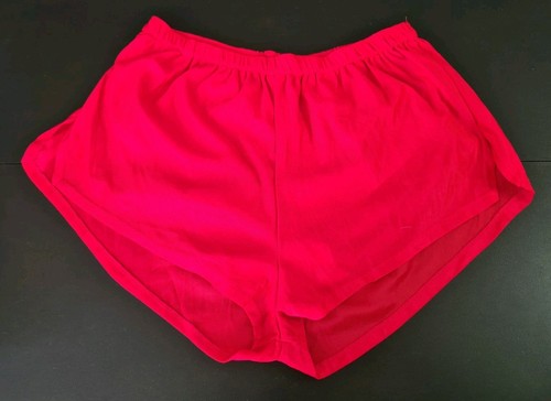 Vintage VIGA size 34"-36" lined red silky nylon sprinter shorts