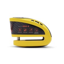 Kovix Overloard KNX6 6mmPin Alarm Mini Disc Lock Motorcycle Security-Yellow120dB