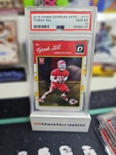 2016 Optic Tyreek Hill PSA 10 gem mint rookie card RC #117 . rookie card picture