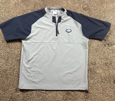 Evoshield Mens Batting Jacket 1/4 Zip Short Sleeve Baseball Training Pullover