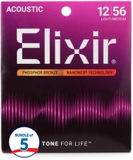 Elixir Strings 16077 Nanoweb Phosphor Bronze ...