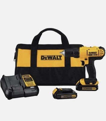 DEWALT DCD771C2 20V MAX 1/2'' Compact Drill Driver Kit w/ 2 Batts (1.3 Ah) New