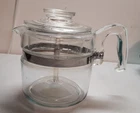 Vintage Pyrex USA 4 Cup Coffee Pot Flameware Percolator #7754 100% Complete