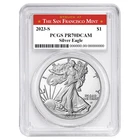 2023-S $1 1-oz Proof American Silver Eagle PCGS PR70DCAM San Francisco Label