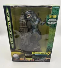 Vintage Godzilla Building Coin Bank Electronic Figure, Trendmasters 1998 NOS