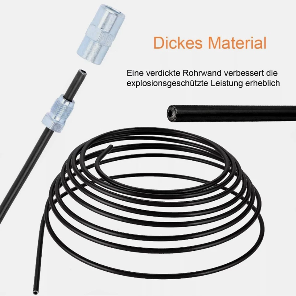 2x Tubo Freno 5m Tubo Freno Acciaio 4,75mm + 10 Raccordi + 5 Connettori DHL - Immagine 3 di 4