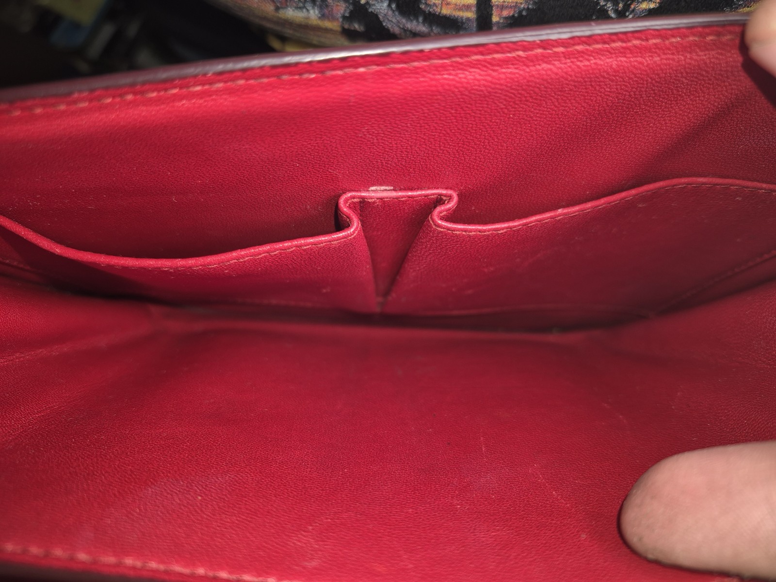 Authentic Celine Classic Box Medium Red With Dust… - image 14