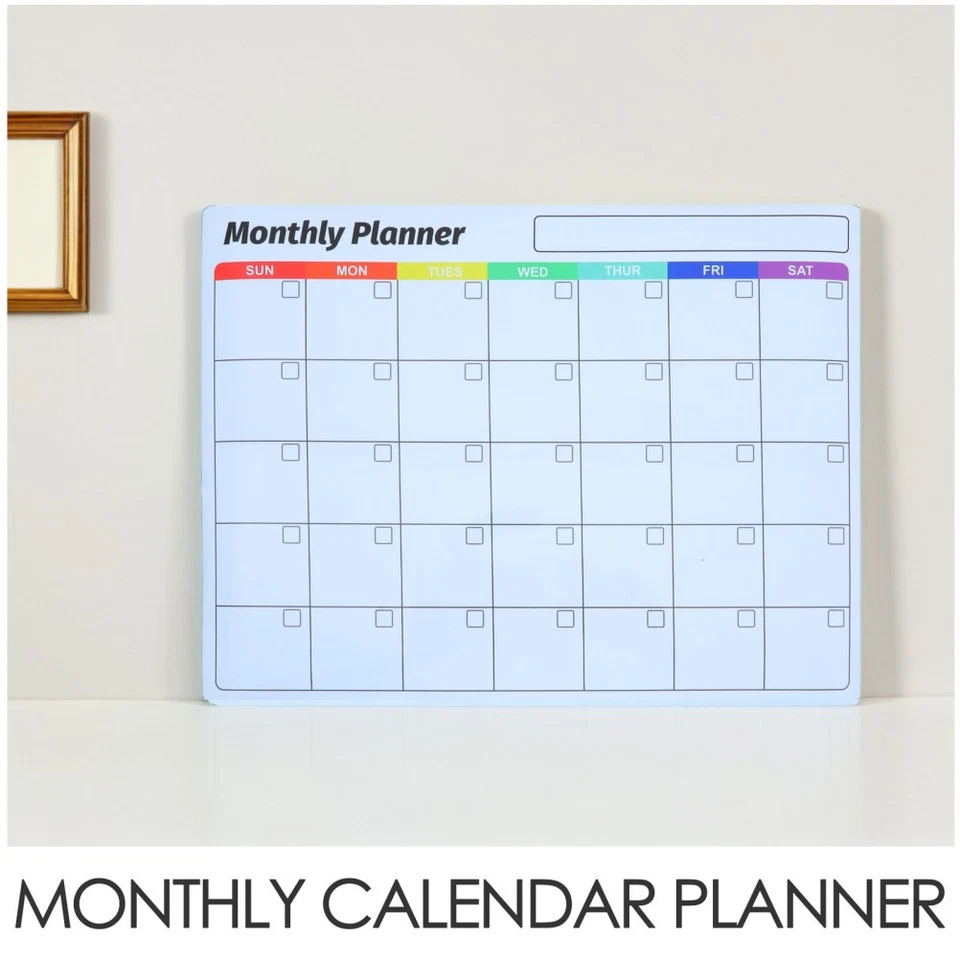  Dry Erase Whiteboard Stickers Adhesive Chalkboard Calendar for Wall - Image 2 of 4