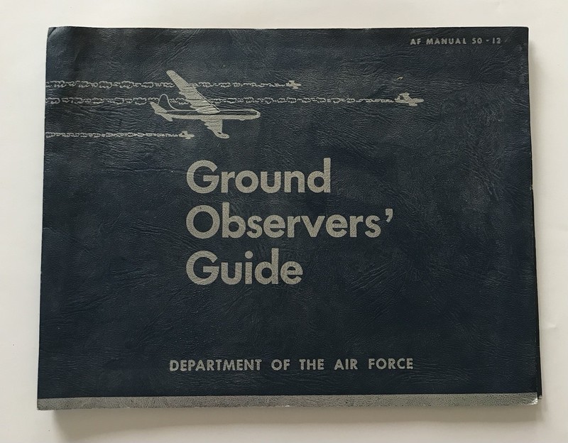 Vintage 1951 Air Force Manual 50-12 ~ Ground Observers' Guide