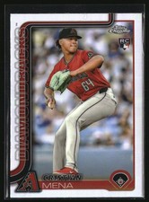 2025 Topps Chrome Refractor Cristian Mena #102 Baseball Card