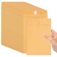 5 x 7.5Inch Small Manila Clasp Envelopes 28 lb Yellow Envelope with Metal Clasp