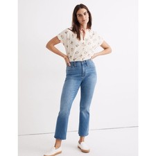 Madewell Cali Demi-Boot Jeans Timpson Wash Size 32