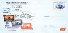 ROMANIA 028/2008: AVIATION STAMPS - 80 YEARS unused postal stationery cover