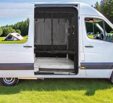 Magnetic Van Bug Screen For Mercedes Sprinter07-24 H/roof Side Door Mosquito Net