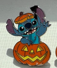 Disney Pin 2025 Pumpkin Pals Mystery Box Halloween Jack-O-Lantern Stitch