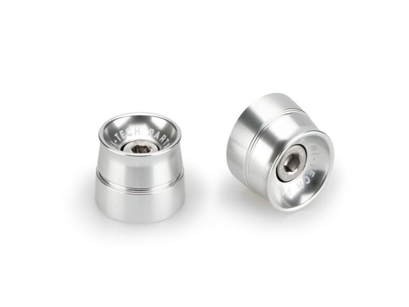 Puig Silver Speed Bar Ends Kawasaki Z125 2019-2024