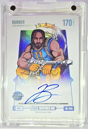 Bo Jackson Battle Arena Burner Steel Auto Hero Unmasked Jalen Brunson JBNA-7