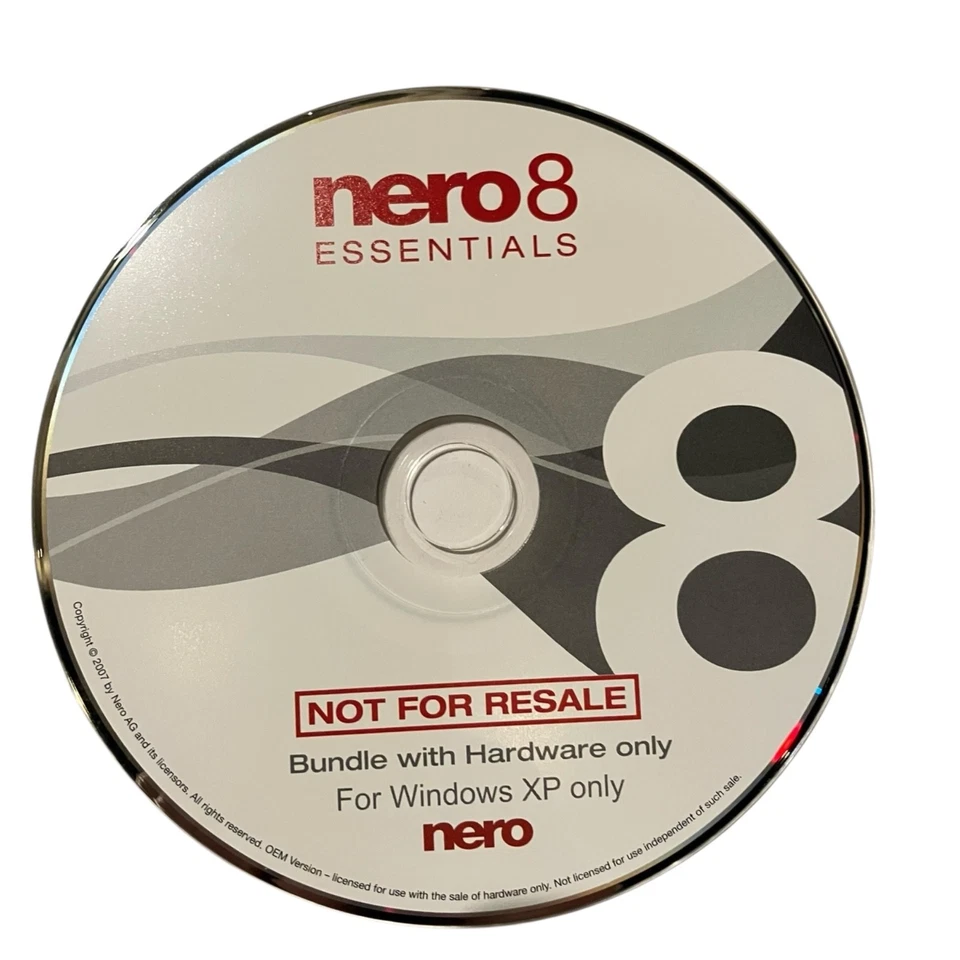 nero 8 Essentials Software Audio/Video Conversion - CD DVD Burning NEW - Image 4 of 4