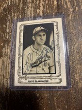 Enos Slaughter Auto 1981 Cramer St Louis Cardinals Baseball Card
