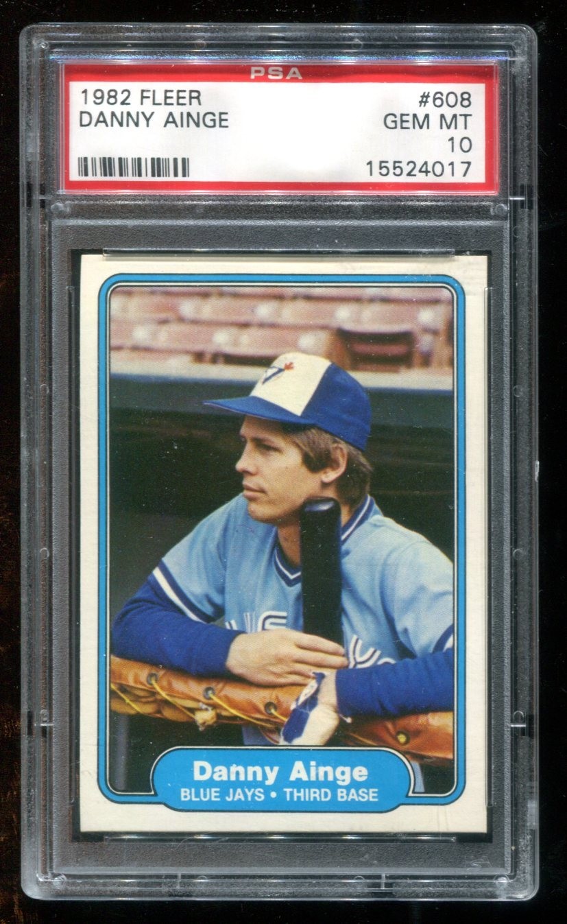 1982 Fleer Baseball #608 Danny Ainge Rookie RC Blue Jays~(GC)