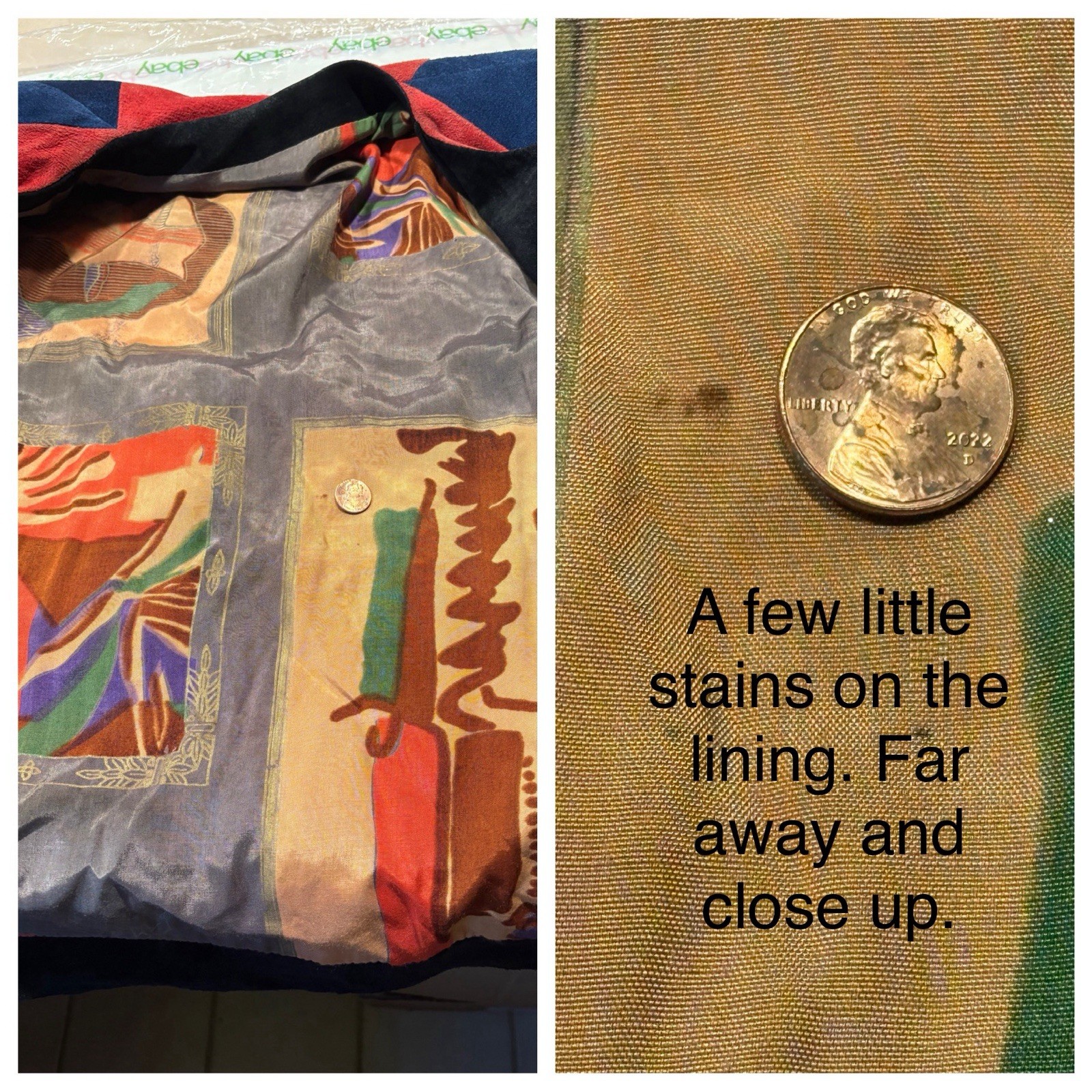 Vtg Suede Leather Patchwork Jacket Blazer Womans … - image 18